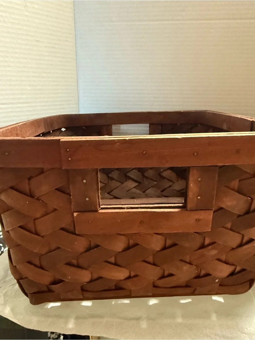 Unbranded Brown Woven Storage Baskets - Set of 2 - 1=9 1/2” & 1=10 1/2”